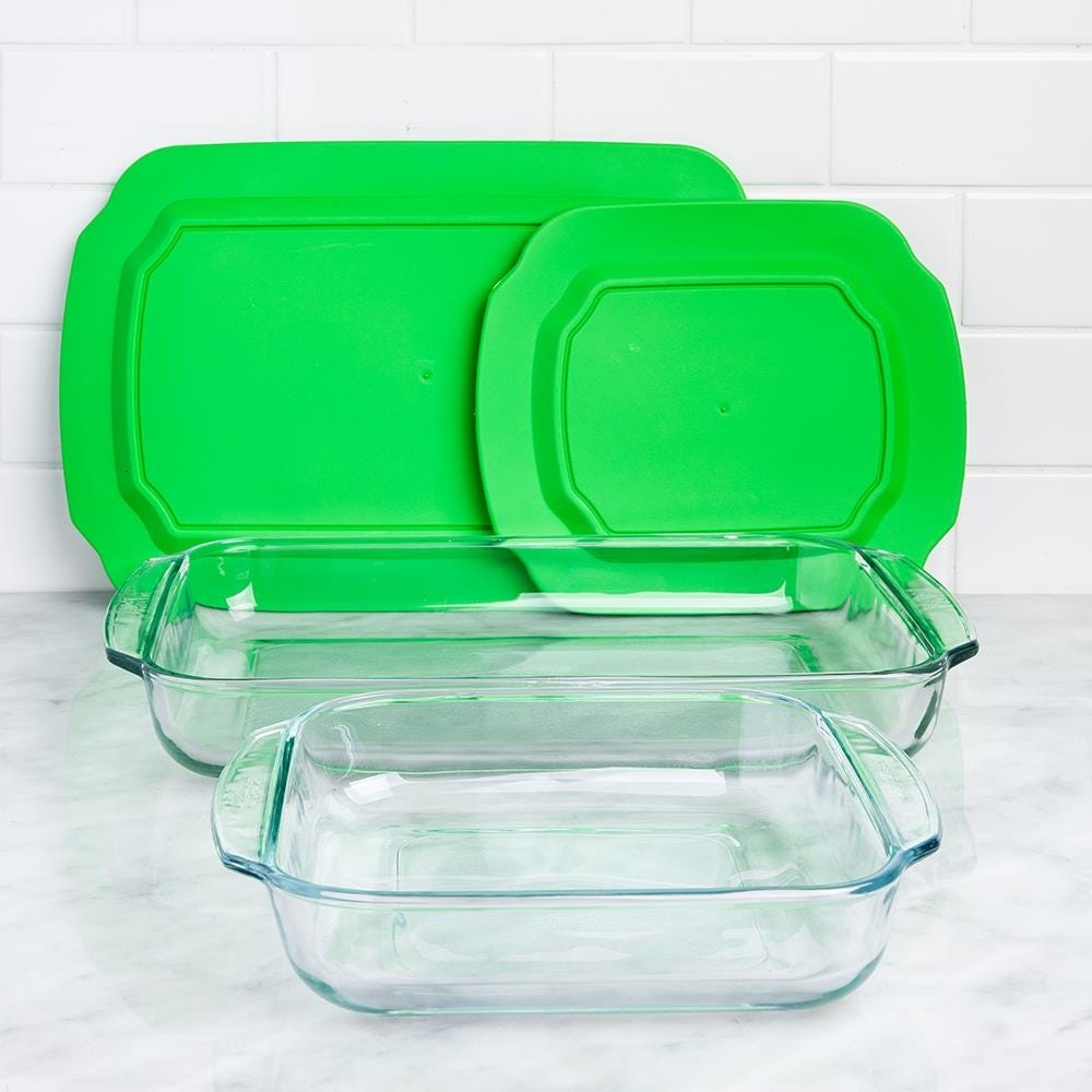 Libbey Baker s Basics Glass Bakeware Combo Set of 4 Kitchen Stuff Plus