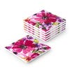Harman Ceramic 'Spring Floral' Printed Coaster - Set of 6 (Pink)