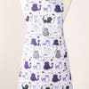 Kitchen Style Printed 'Playful Cats' Apron (Grey)