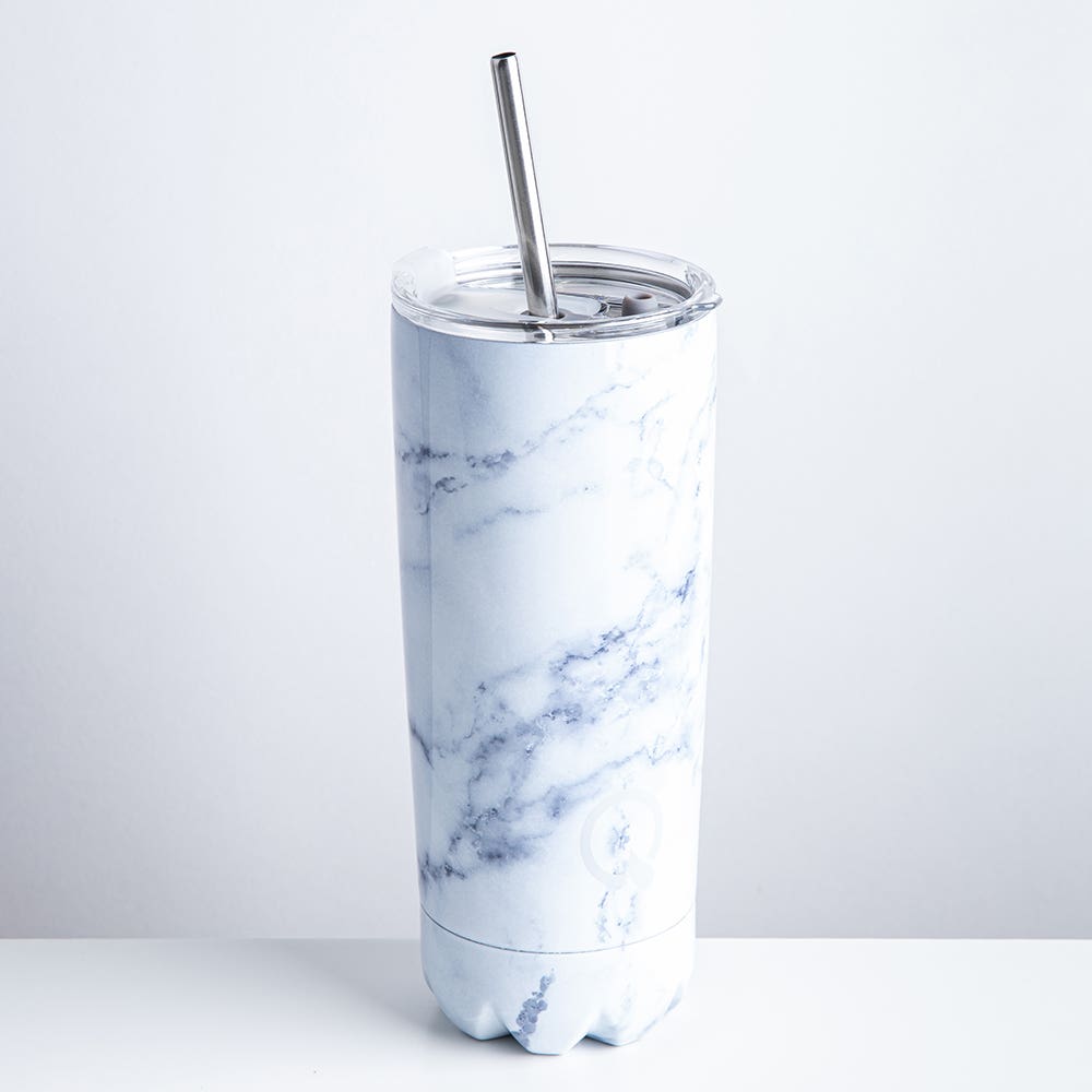 Quench Tumbler White Marble
