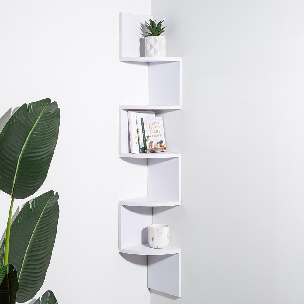 White wall online shelf unit