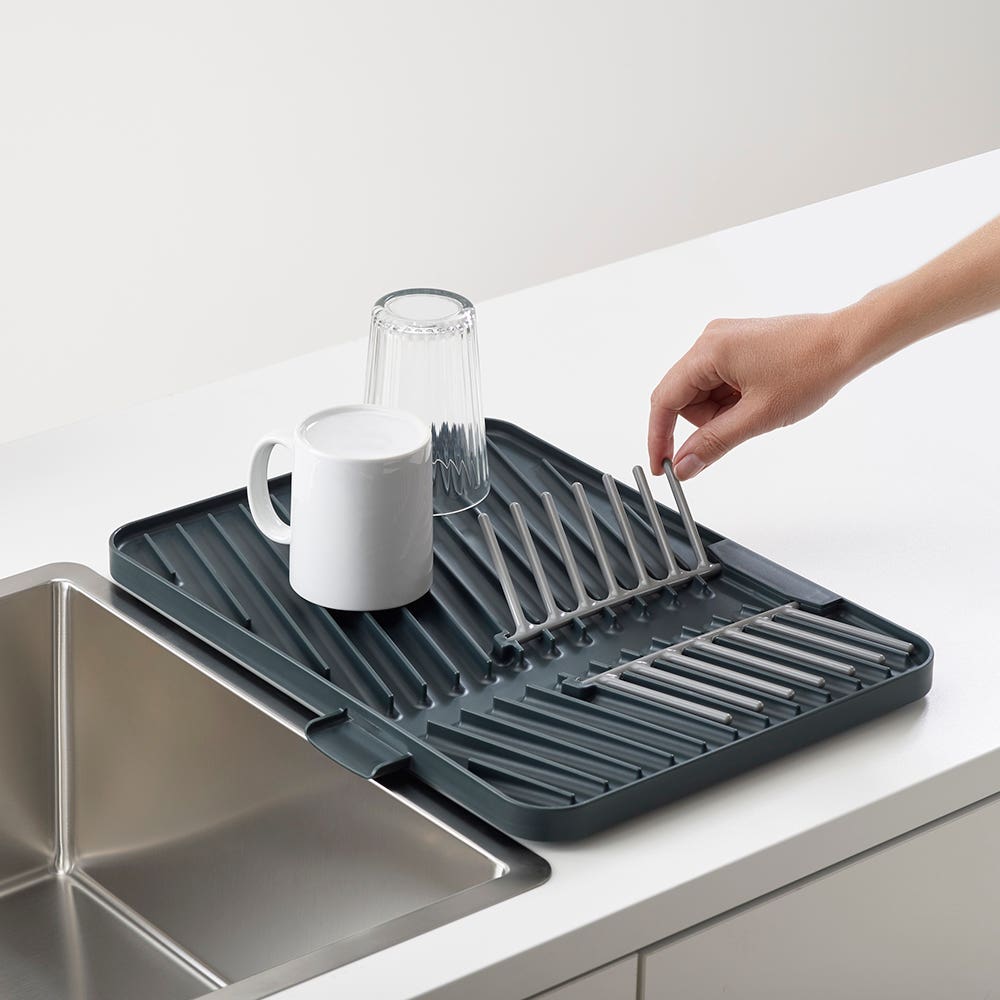 Joseph Joseph Flip Up Adjustable Draining Board Grey Kitchen Stuff Plus