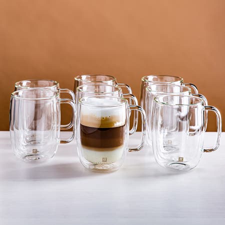 ZWILLING Sorrento Double Wall Latte Mug w/Handle 'Buy 6 & Get 8'