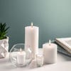 Empire Tuscany Unscented Essentials Short Pillar Candle (White)