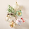 Rosemary & Time Christmas 'Nordic' Glass Ball Ornament (White/Red)