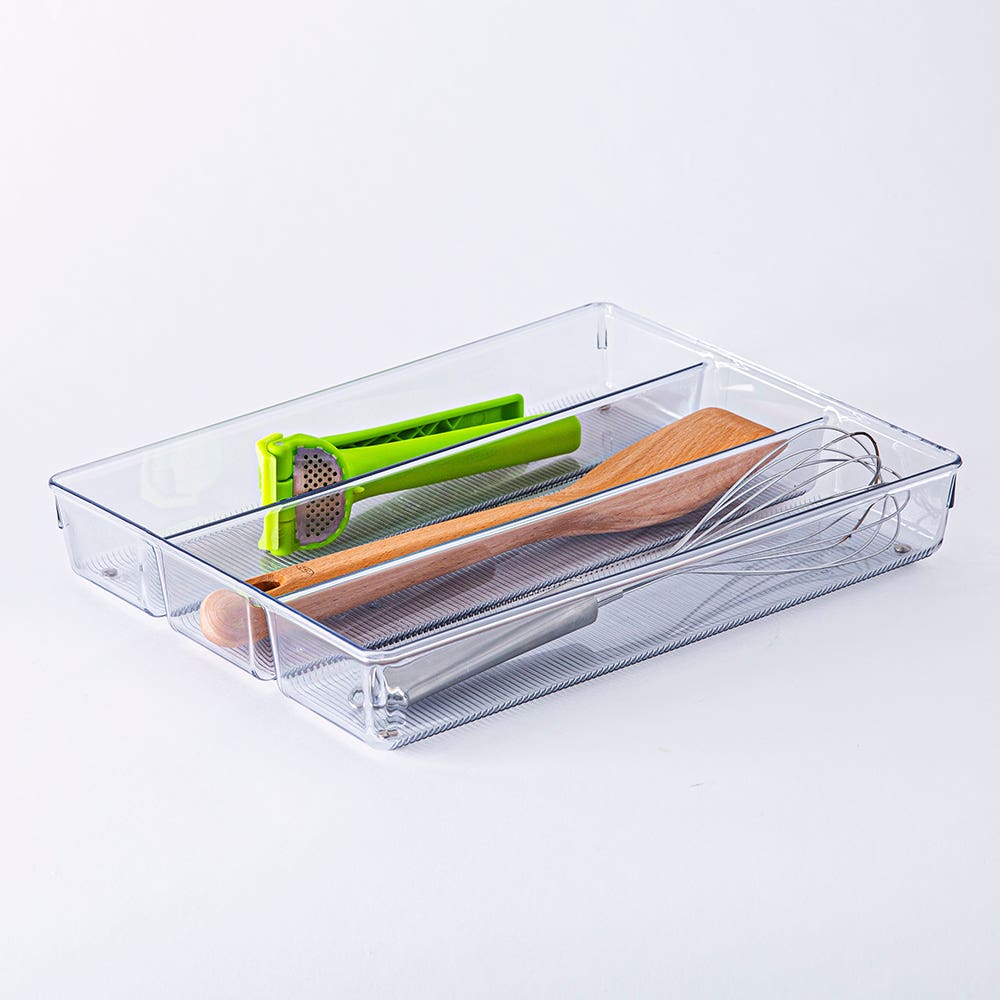 iDesign Linus Drawer Organizer Utensil Tray 10.5x14"