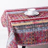 Texstyles Printed 'Terra Cotta' Polyester Tablecloth 58"x94"(Rust)