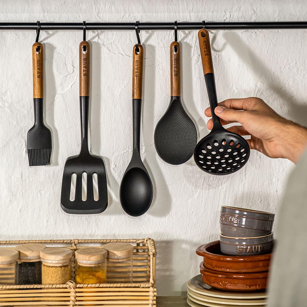 Staub Prep Simple Silicone Risotto Spoon (Black)