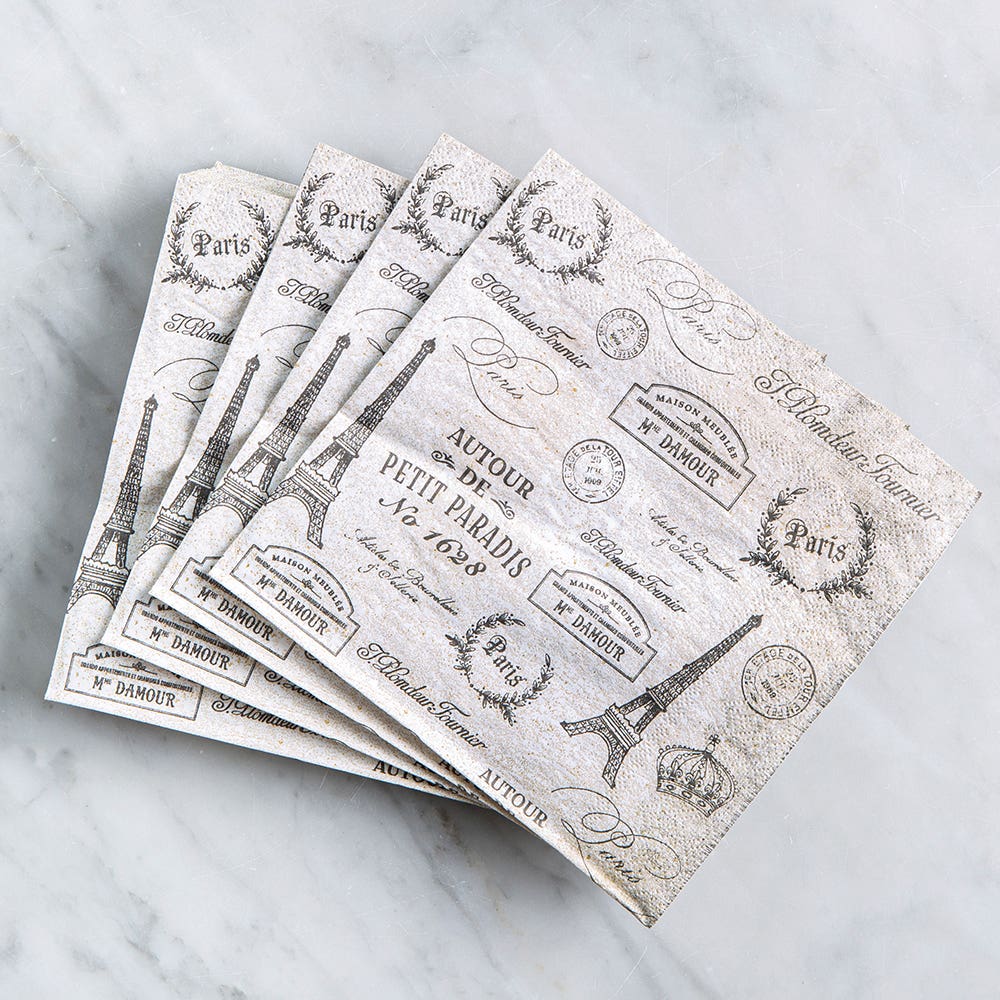 Harman 3-Ply 'Paris Passport' Paper Napkin