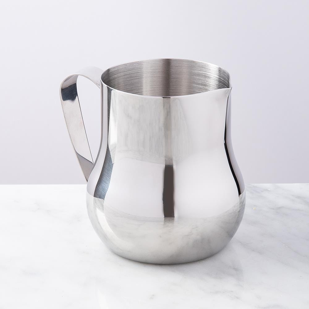 20 oz Stainless Steel Milk Frothing Pitcher, Black Espresso Steaming Pitche