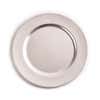 64168 KSP Everyday Dining Charger Plate   Beaded Silver