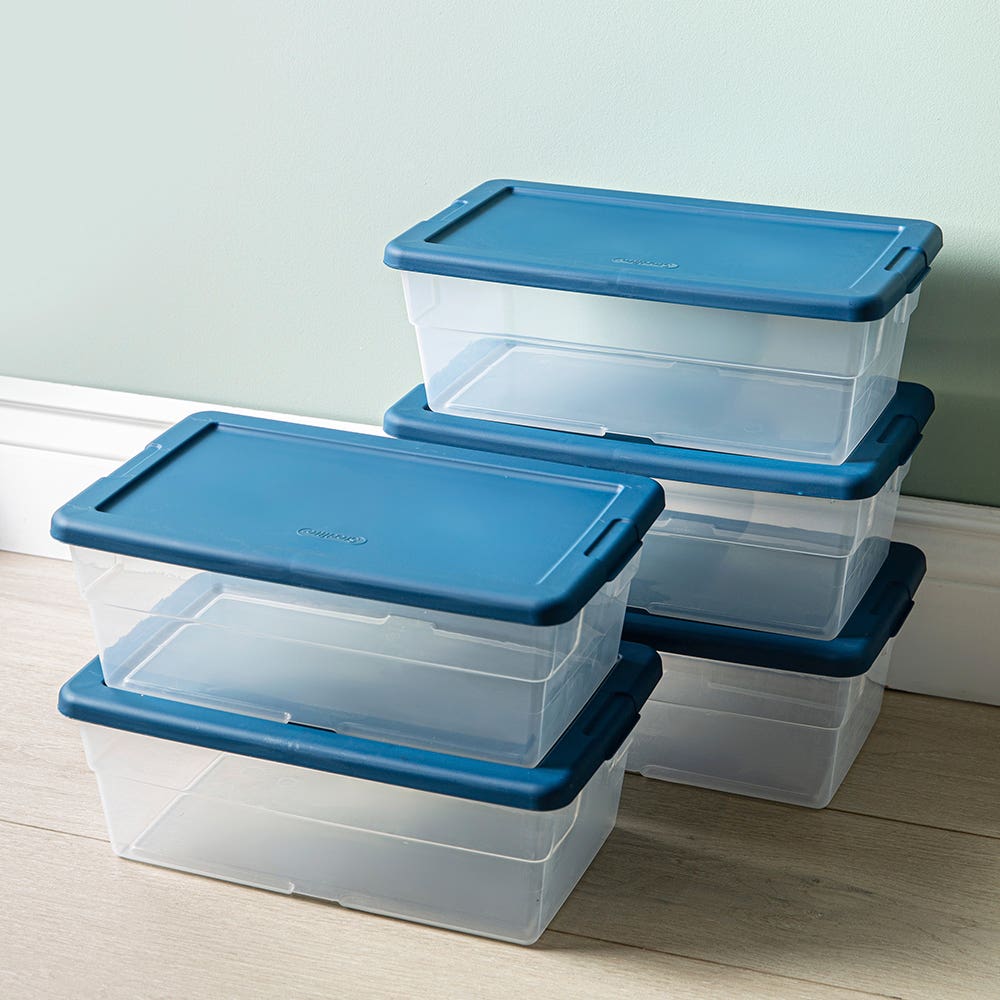 Sterilite Box '5.7l/6qt.' Plastic Storage Bin with Lid