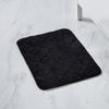 71287 Harman Supreme Medium Microfiber Memory Foam Bathmat  Black