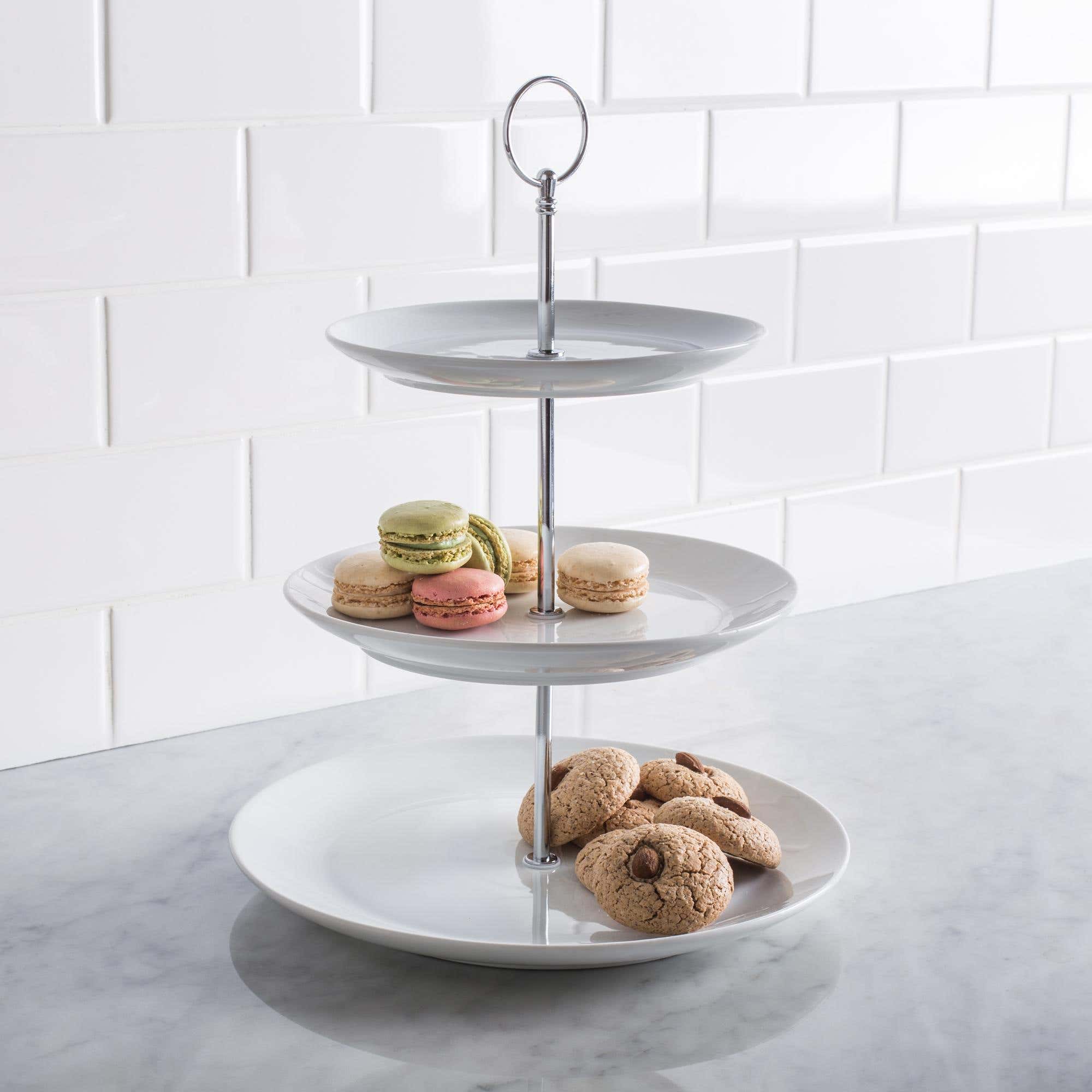 3 Tier Serving Plate 2024 www.alhudapk