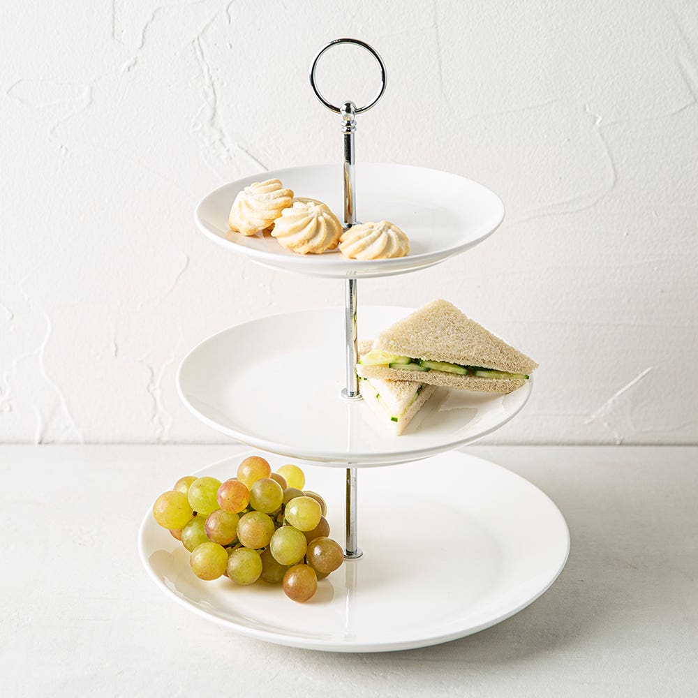 KSP Circo 3-Tier Serving Platter (White)