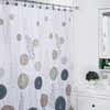 75514 Moda At Home Polyester Shower Curtain  Cirque   White