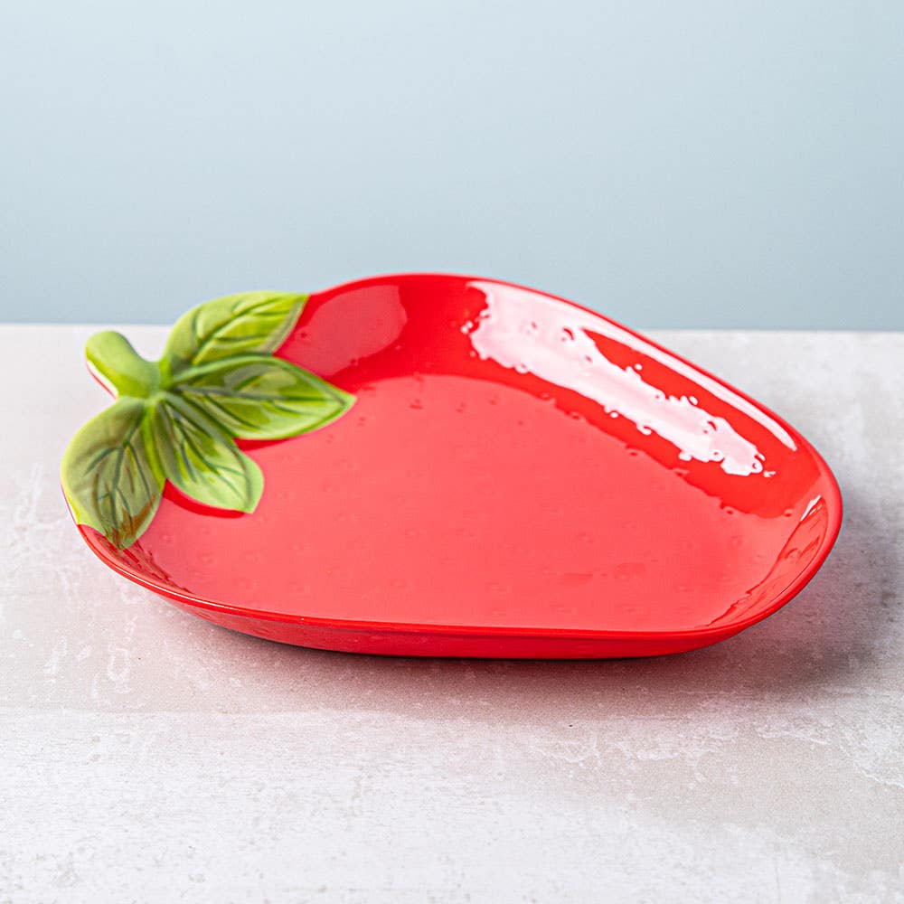 KSP Strawberry Melamine Side Plate 9.25" (Red)