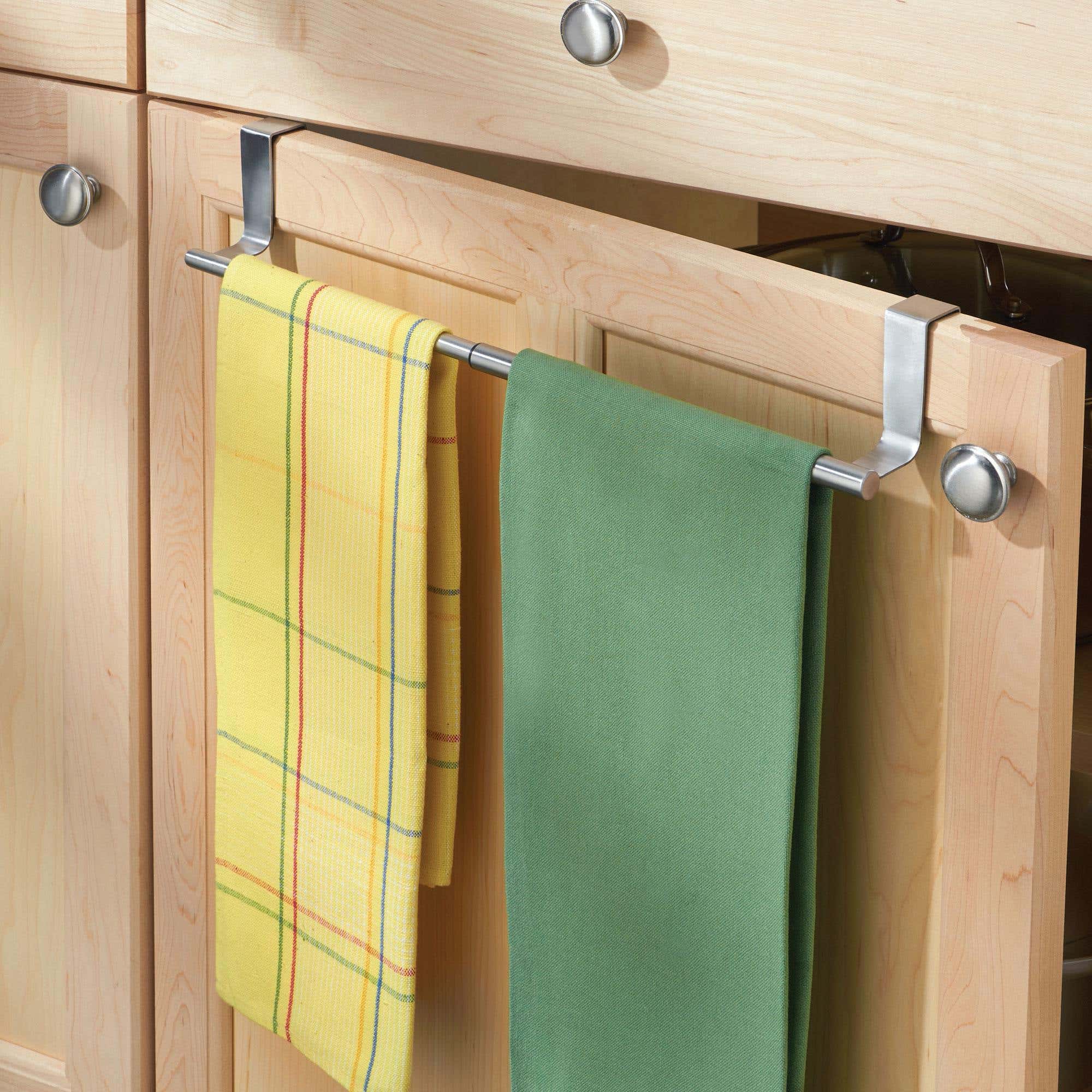 iDesign Forma Kitchen Expandable Towel Bar Brushed St Steel 17 L Kitchen Stuff Plus