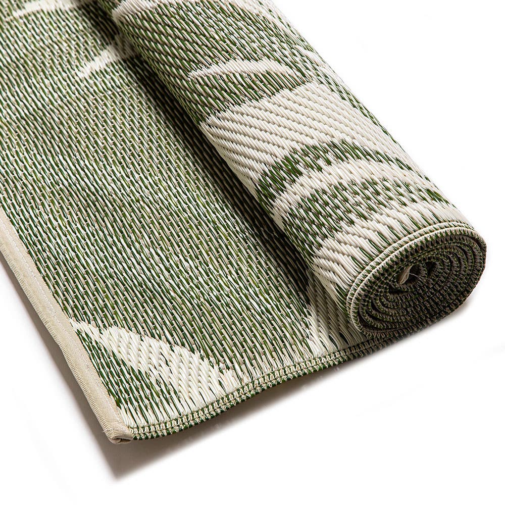 KSP Outdoor 'Jasper Olive' 4'x6' All Season Mat (Cream/Green)