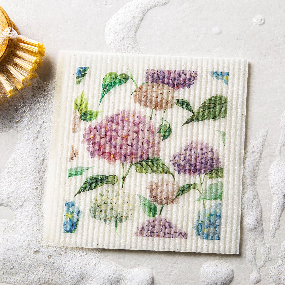Harman Eco Friendly 'Hydrangea' Reusable Sponge Cloth (Multi Colour)