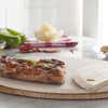 80929 KSP Cucina Pizza Stone with Paddle   Cutter   Set of 3  Natural