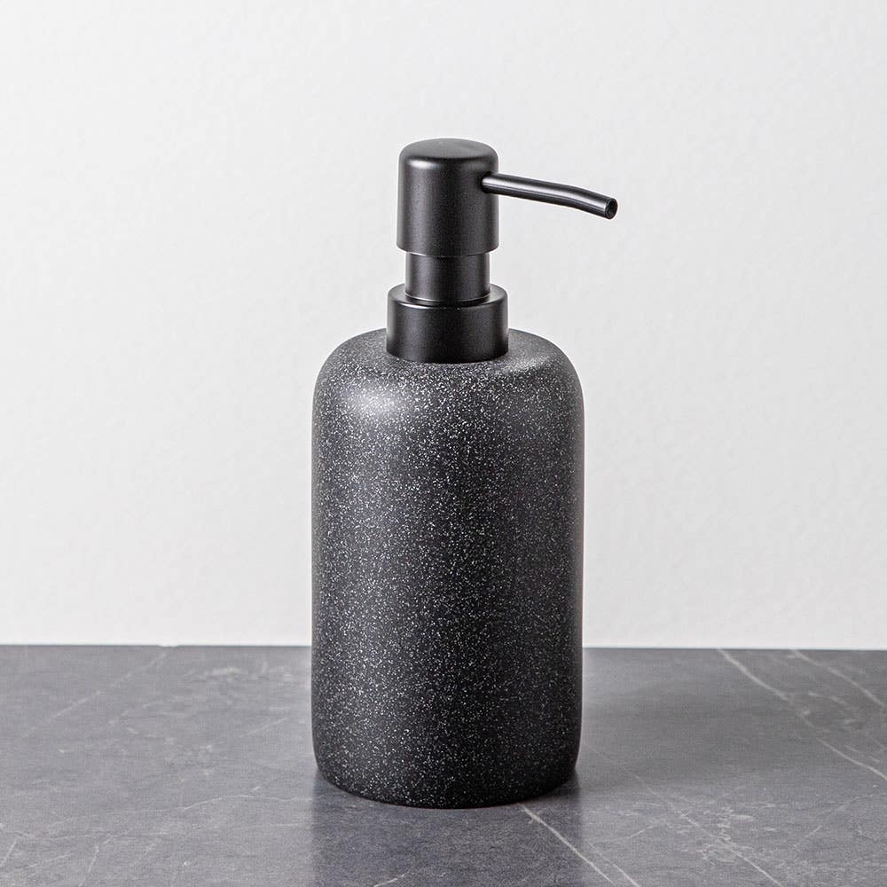 KSP Blackstone Speckle Resin Soap Pump (Black)