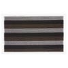 KSP Loop 'Wide Stripe' PVC Floor Mat (Brown/Grey/Black)