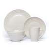 83105 Thomson Pottery Ripple Stoneware Dinnerware   Set of 16  Linen