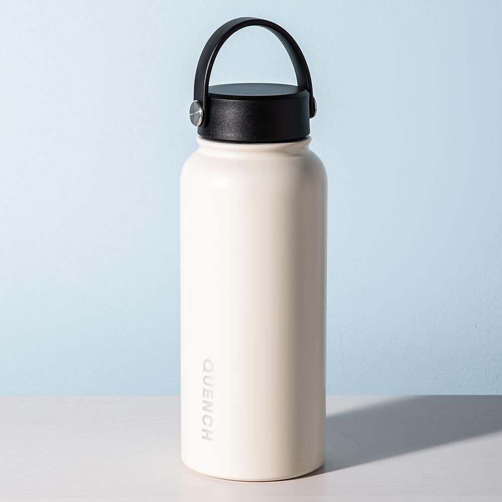 KSP Quench Double Wall Bottle with Handle 32 Oz.  (Off White)
