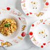 84403 KSP Tavola Porcelain Pasta Bowl 'Chef with Pasta'   Set of 5