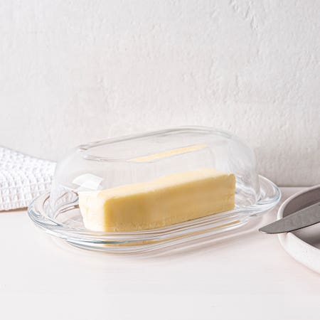 Pasabahce Basic Glass Butter Dish