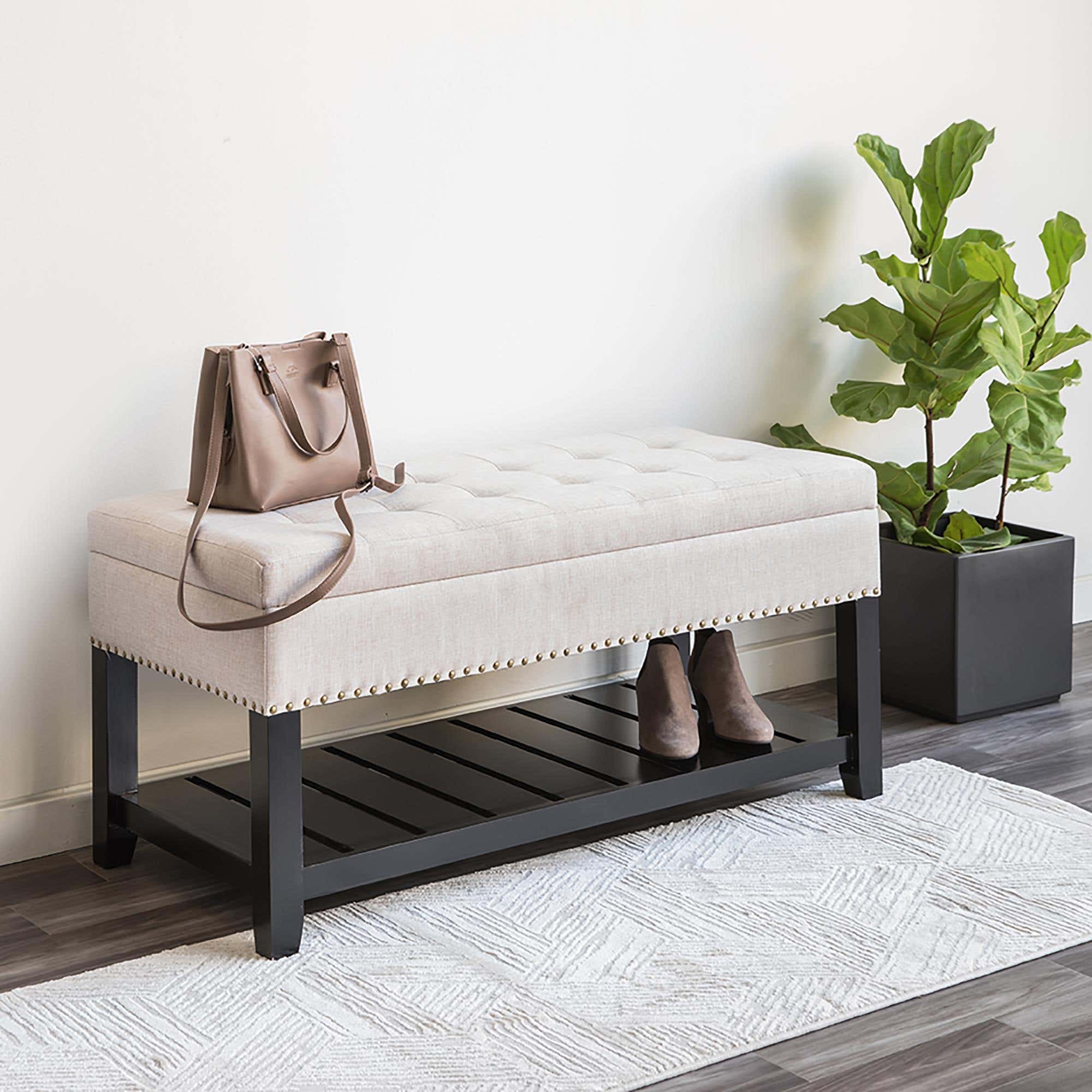 Coddington upholstered cheap storage bench