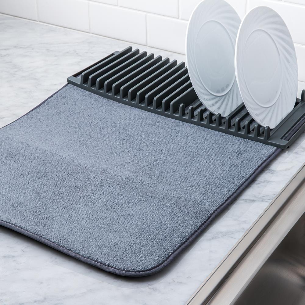 Umbra Udry Mini Charcoal Dish Rack/Drying Mat