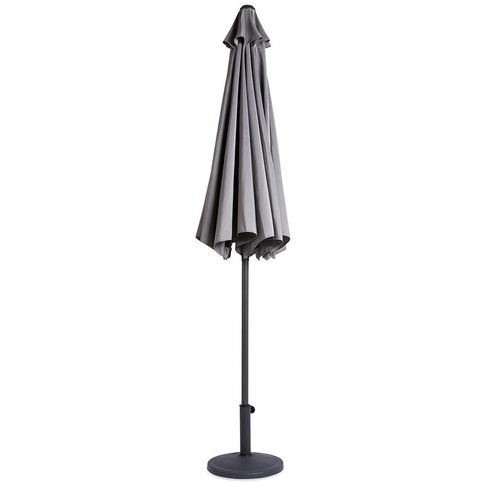 KSP Henderson Patio Table and Chair with Umbrella - Set of 7 (Grey)