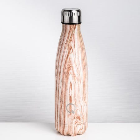89057 KSP Quench 'Wood Look' Double Wall Water Bottle  Beechwood