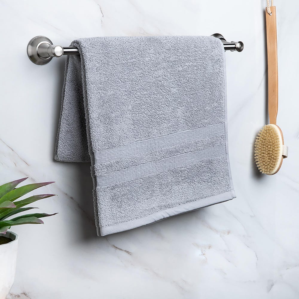89193 Moda At Home Allure Cotton Bath Towel  Marble Grey