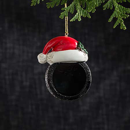 90832_Christmas_Tradition_'Hockey_Puck_W__Santa_Hat'_Ornament