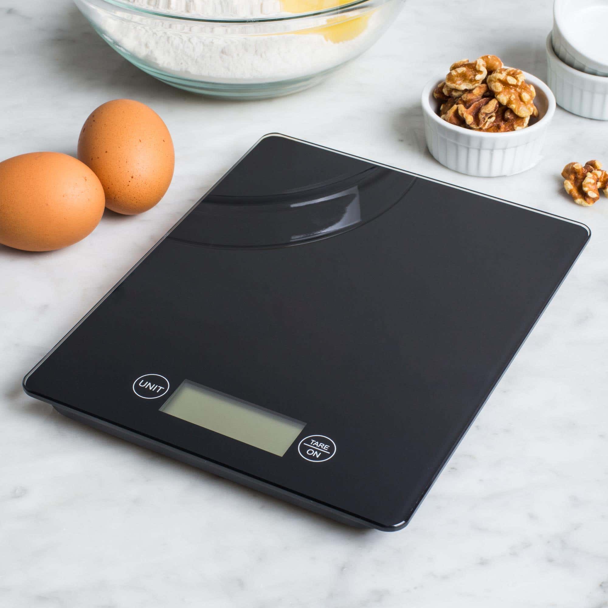 KSP Bakers Glass Digital Kitchen Scale (Black)