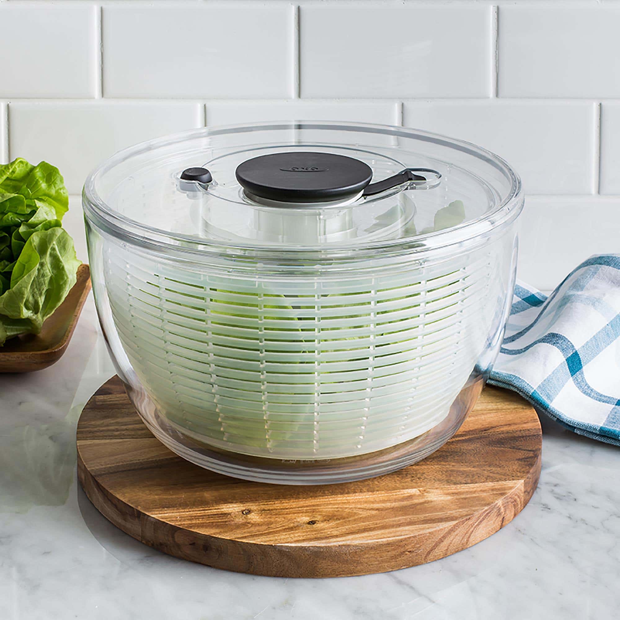 OXO Good Grips Spin Salad Spinner (Clear) Kitchen Stuff Plus