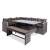 92631 KSP Caban Outdoor Couch   Dining Table   Set of 3  Grey