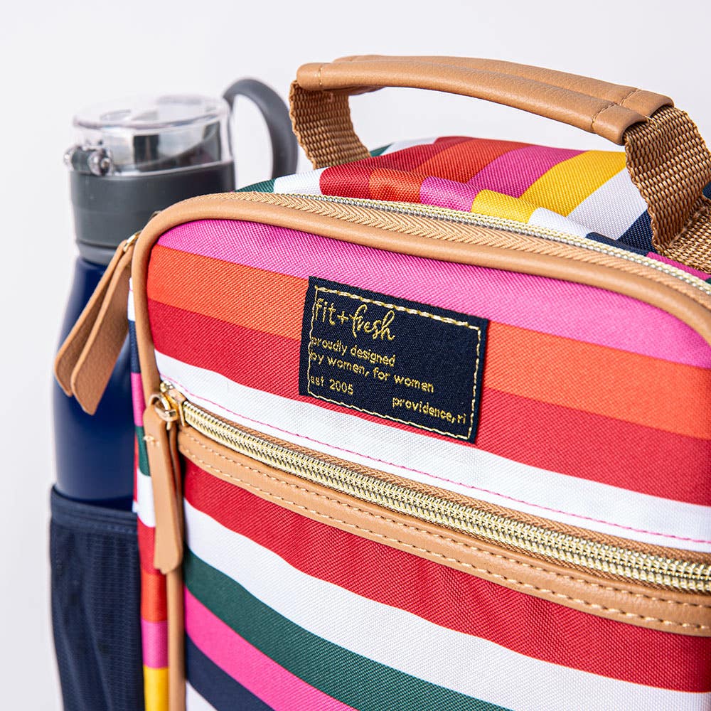 Fit Fresh Austin Stripes Thermal Lunch Bag Multi Colour Kitchen Stuff Plus