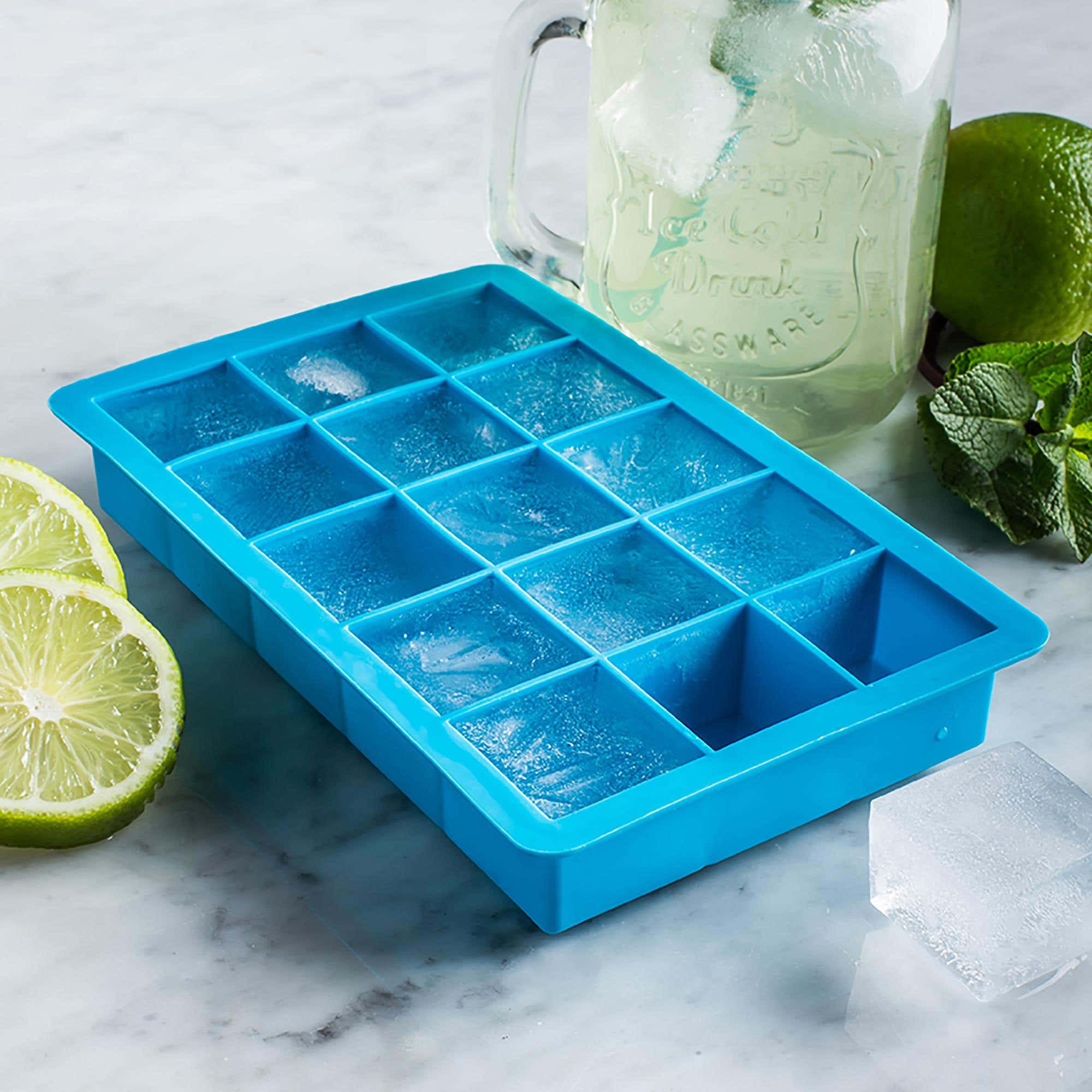 KSP Colour Splash Silicone Ice Cube Tray (Blue)