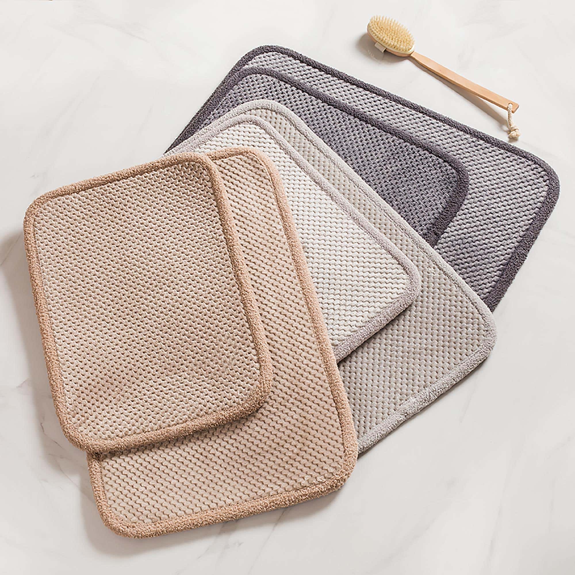 Microfiber bath sales mat sets