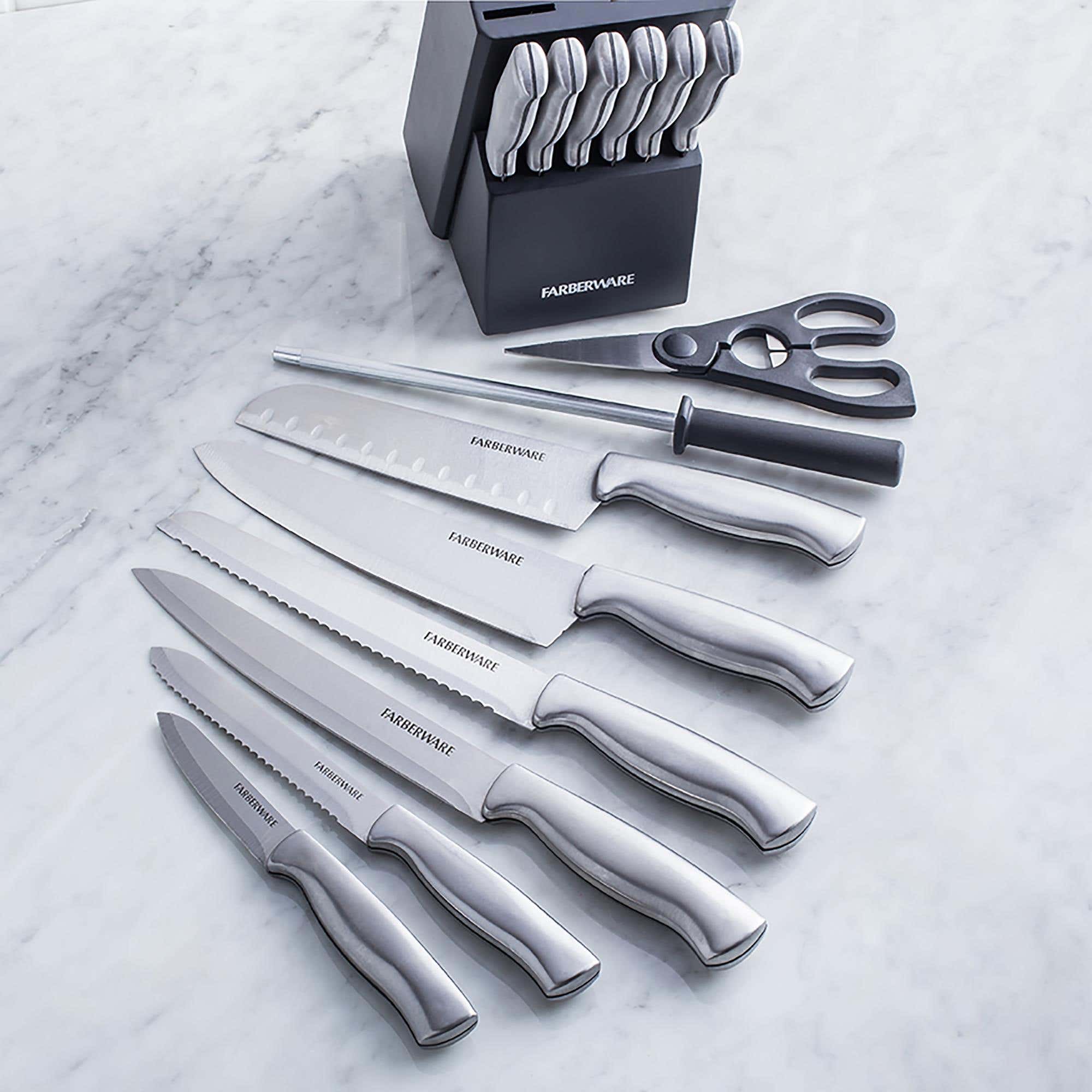 Farberware 15 piece stainless steel shop cutlery set
