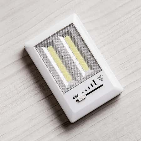94499 Powerdel Cob2 Adhesive Wall Light with Dimmer  White