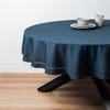 Harman Hemstitch 70" Round Polyester Tablecloth (Navy)