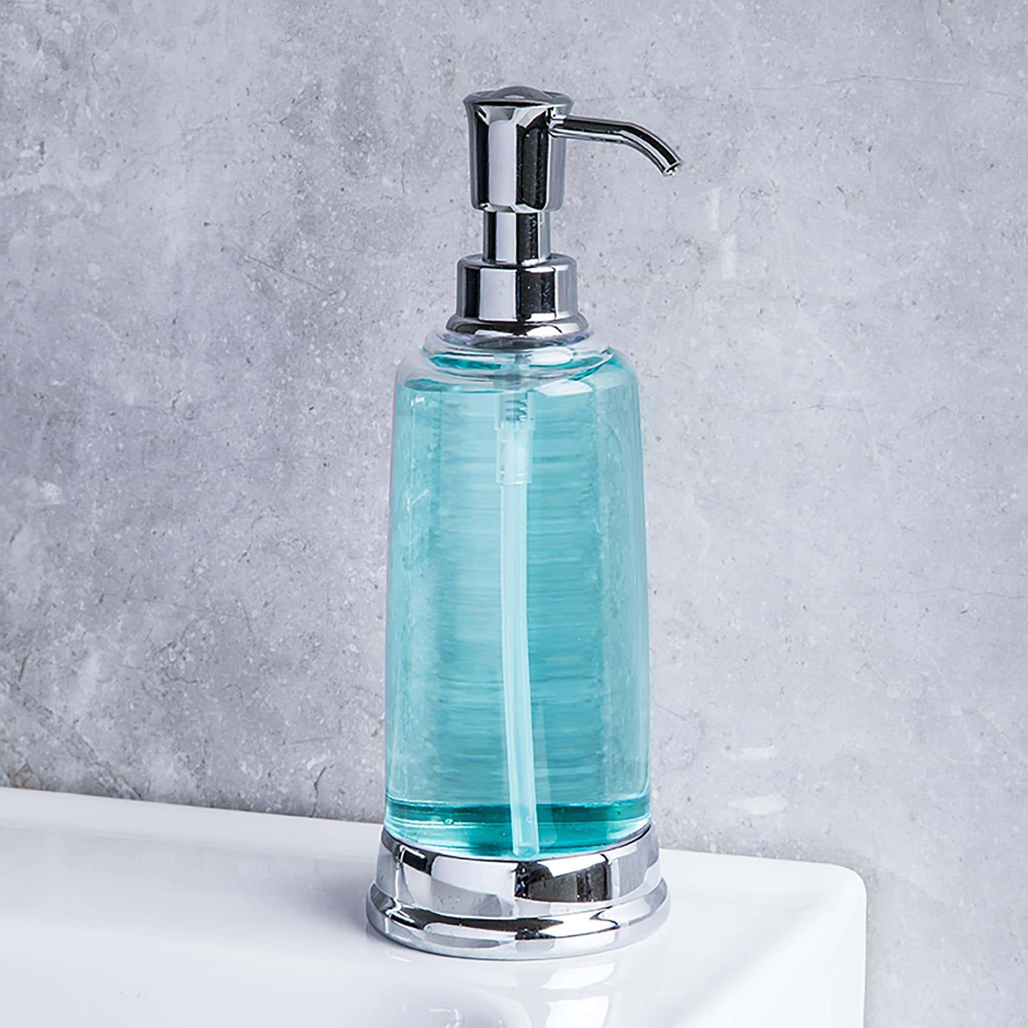 KSP Ashbury Acrylic Soap Pump Chrome Kitchen Stuff Plus