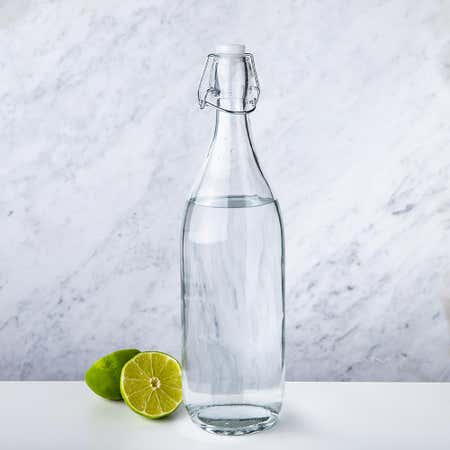 95274 KSP Verrone 1L Glass Bottle with Stopper  Clear