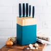 ZWILLING Now Stainless Wood Knife Block Combo - Set of 6 (Blueberry)