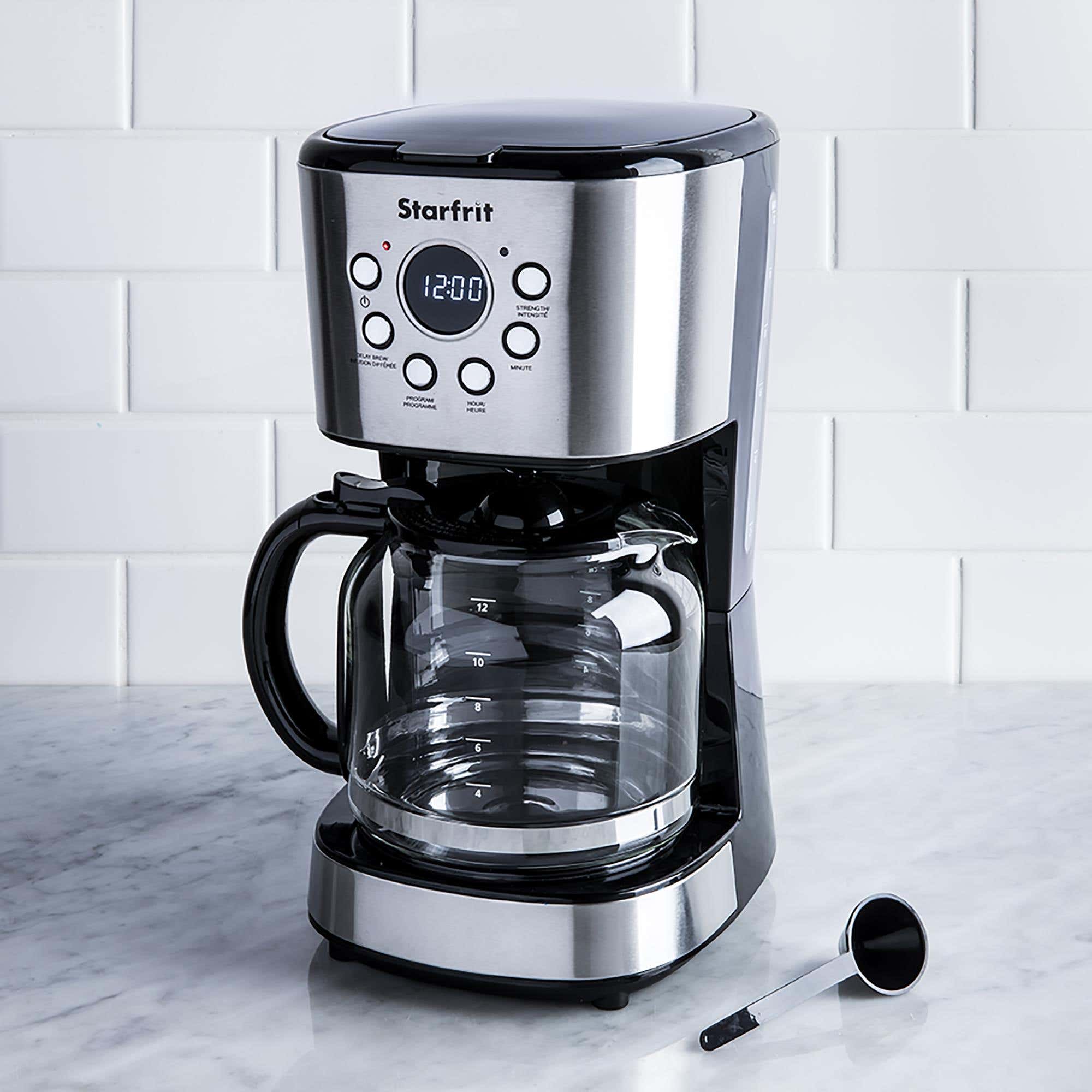 Starfrit Breakfast Collection Programmable 12 Cup Coffee Maker